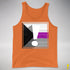 Demisexual Pride Flag Exclamation Point Premium Tank Top - Orange